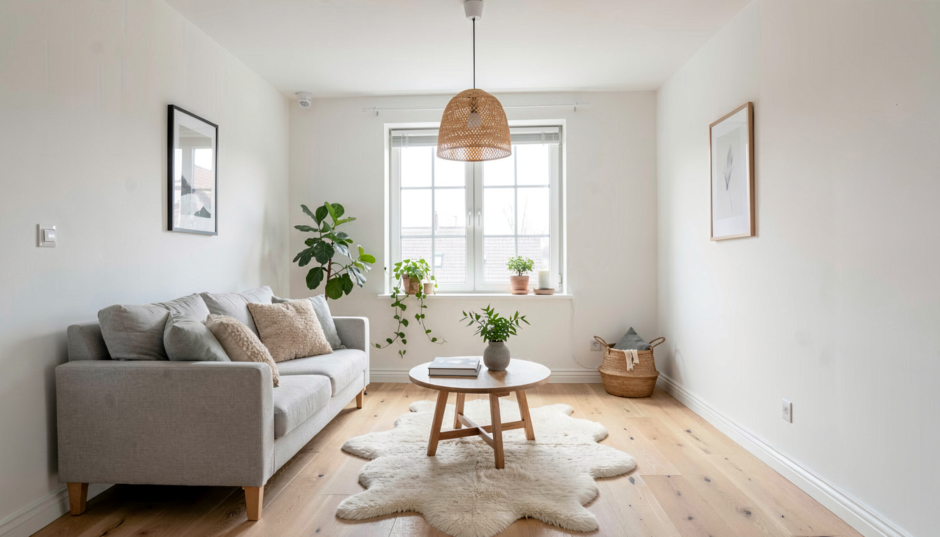 Living room in Scandinavian style