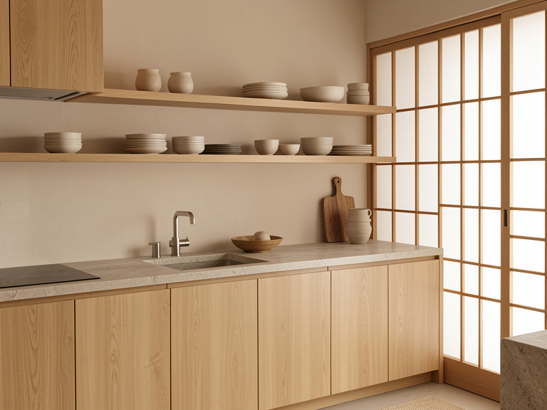 Japandi Kitchen design style