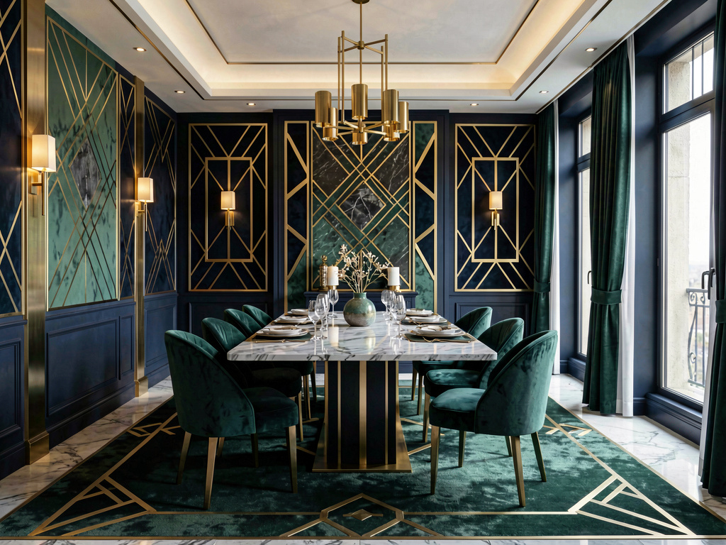 Art Deco dining room design