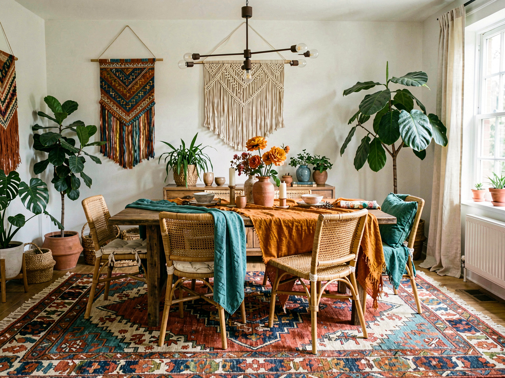 Bohemian dining room design