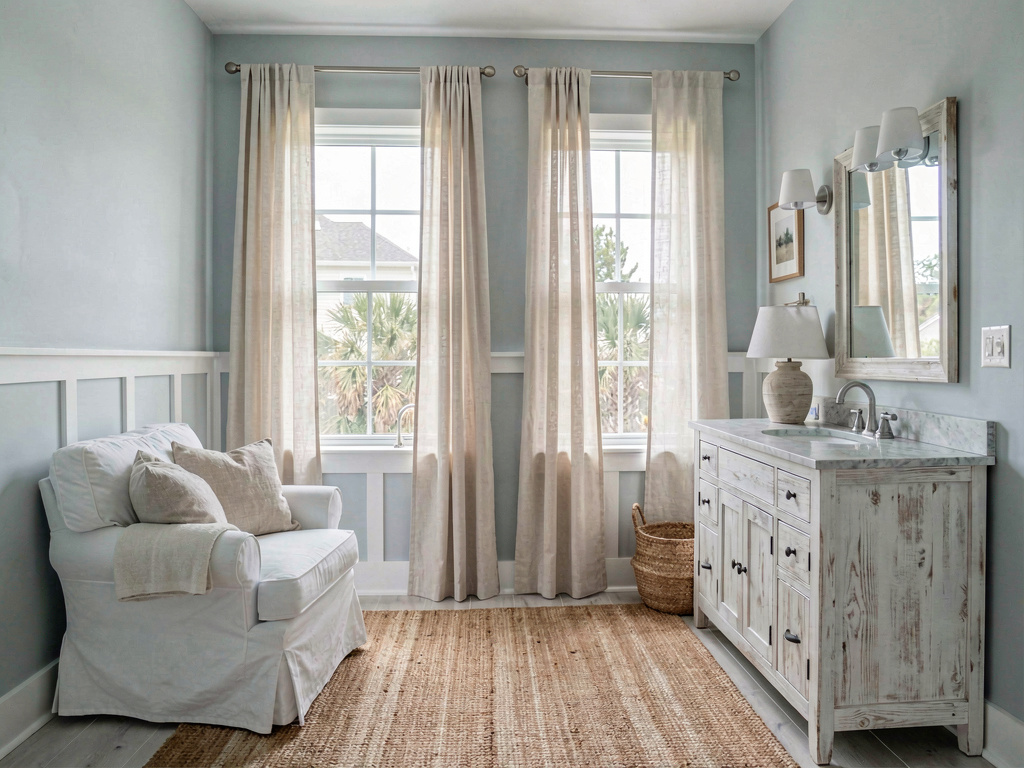 Coastal bathroom design