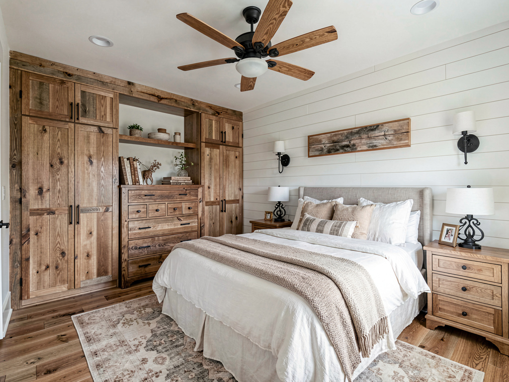 Farmhouse bedroom design