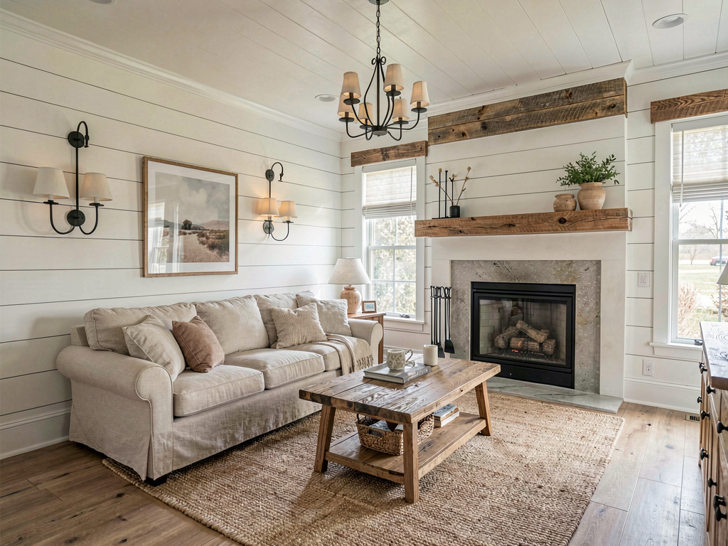 Farmhouse living room design