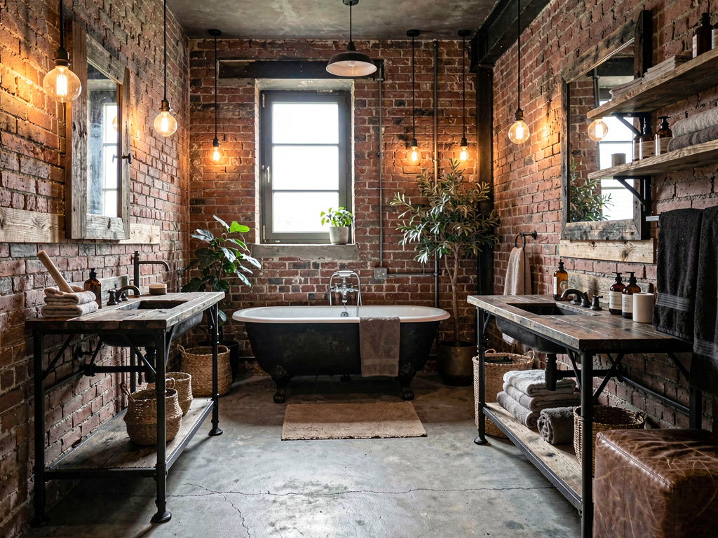 Industrial bathroom design