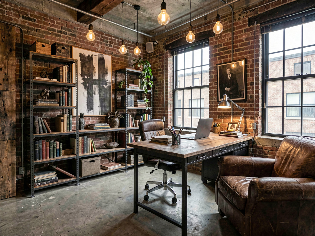 Industrial home office design