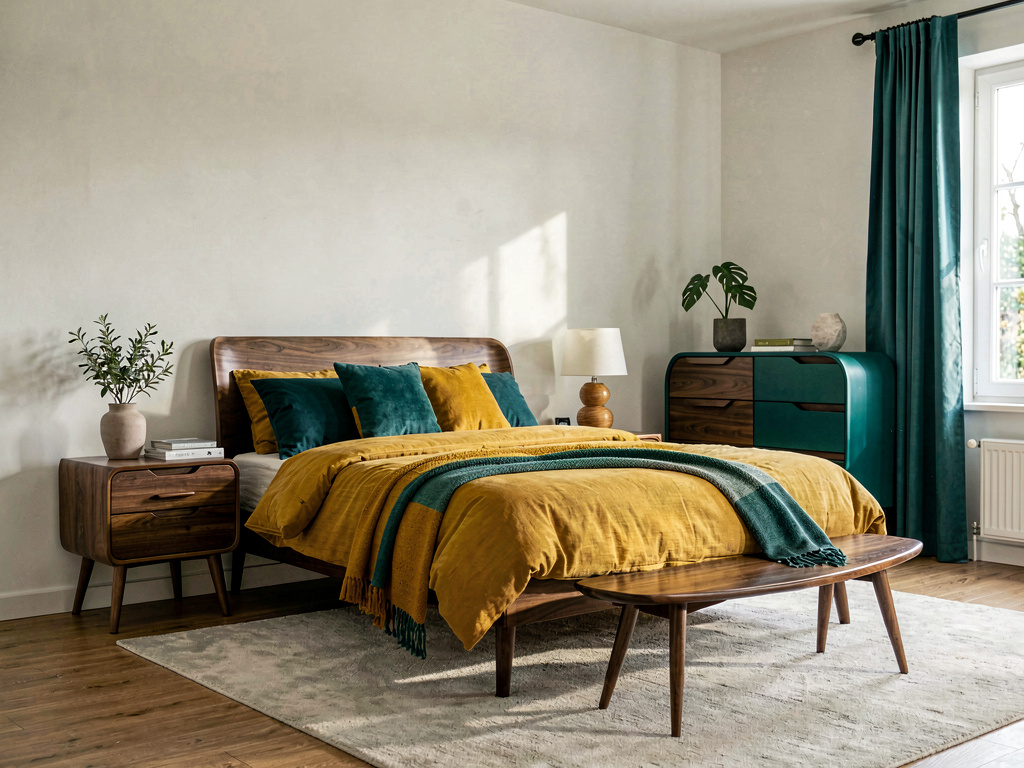 Mid-Century Modern bedroom design