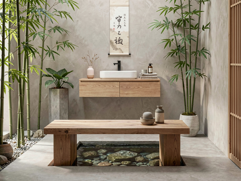 Zen bathroom design