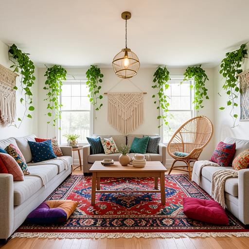 Bohemian interior design style