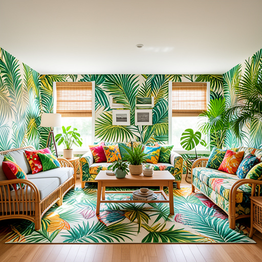 Tropical interior design style